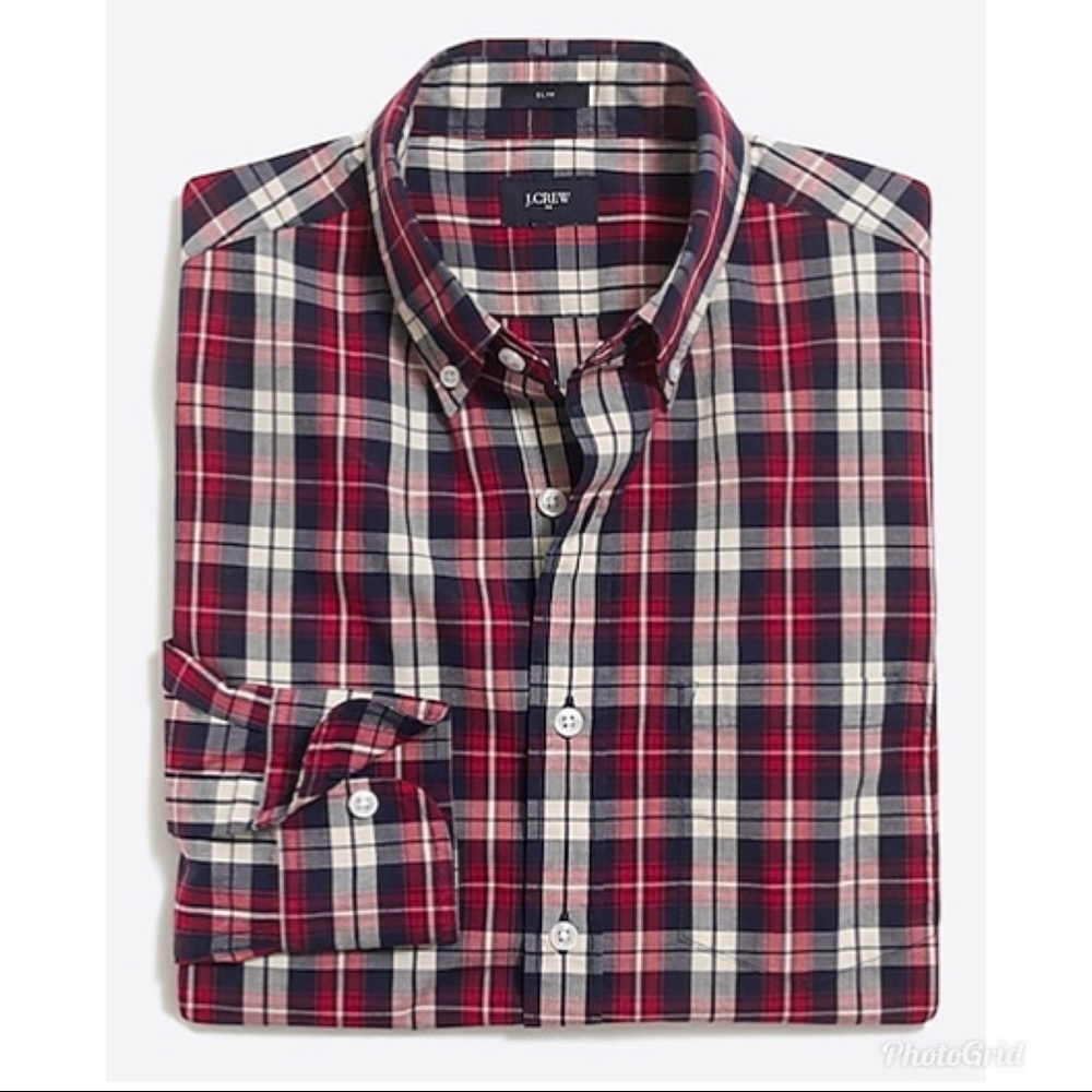 J Crew Slim Fit Washed Shirt